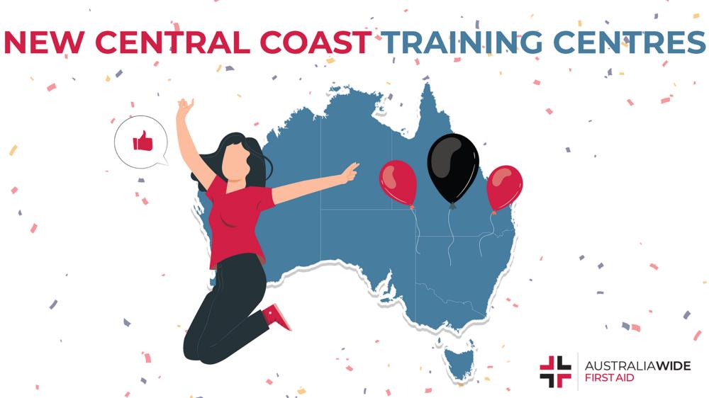 关于新南威尔士州中央海岸急救培训的信息图