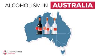 叠加在澳大利亚的酒瓶信息图